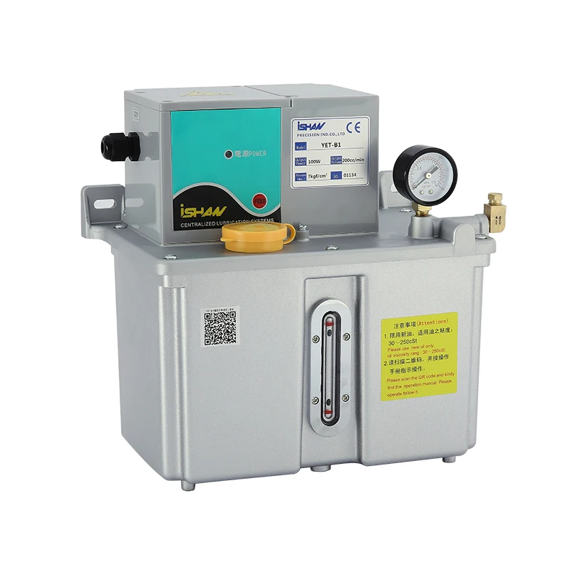 Oil Lubricant Holder In Stock YET-B1 Thin Oil Resistance Automatic Electric Lubricator External Plc Control Metal Resin