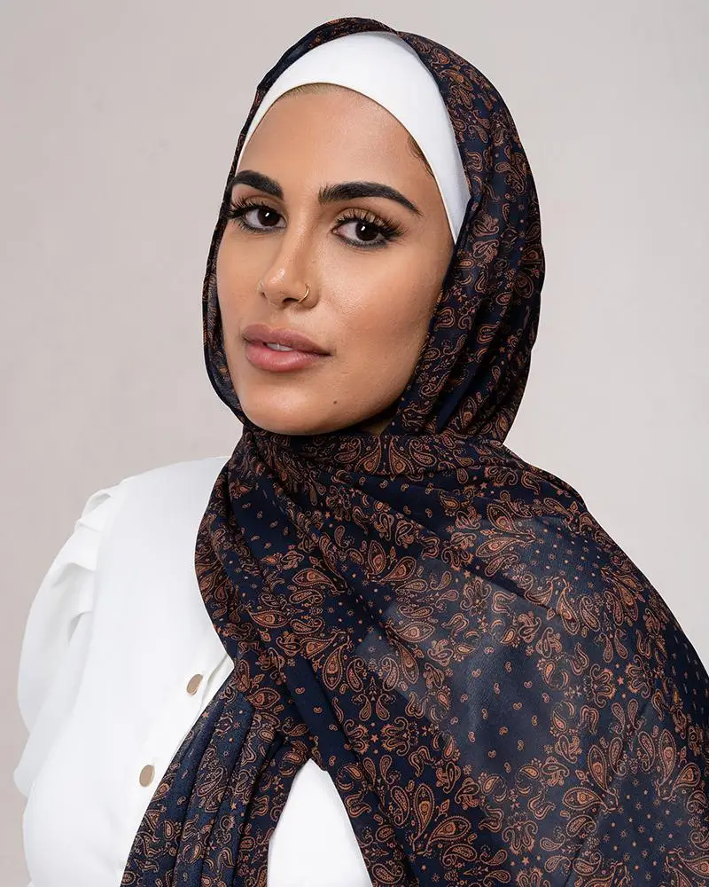 MOTIVE FORCE New Innovative Product Islamic Muslim Printed Arab Dubai Uae Sport Hijab Muslim Women Hijab