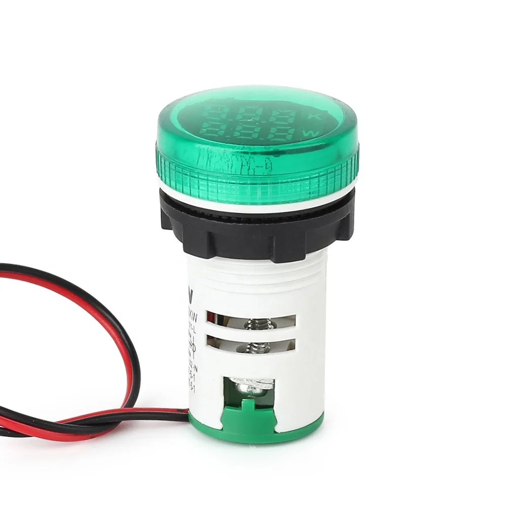 NIN big green digital tube signal light lamp indicator power meter