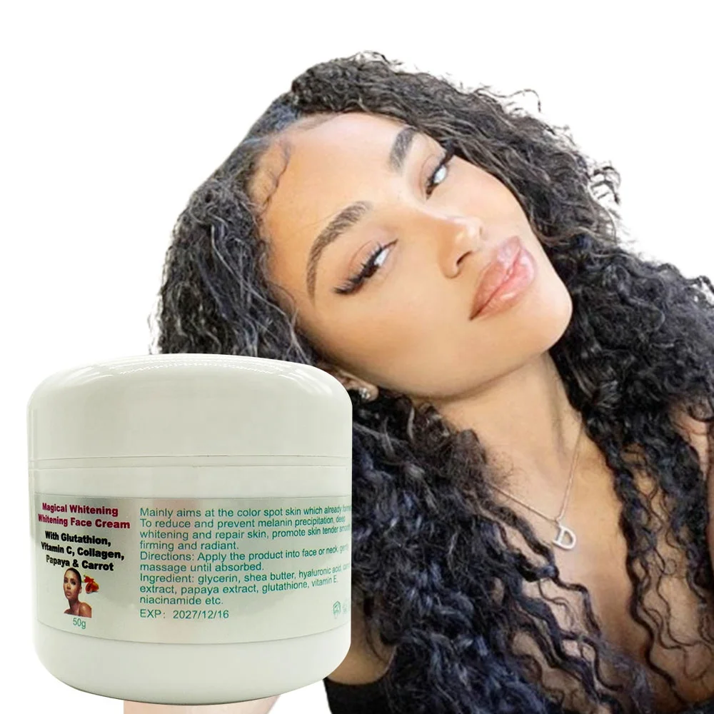 Gulta Booster Natural Deep Whitening Facial Cream Papaya&Carrot Extract Radiant Best Beauty for African Women Aging Reducing