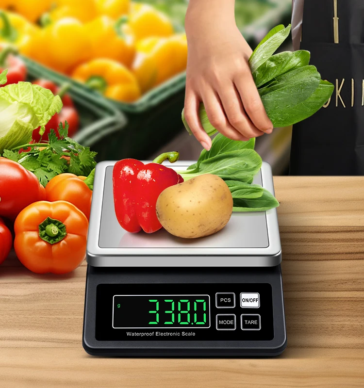 Factory Price PCS Counting Weight Scale Digital Weighing Scale Electronic Rechargeable Balance 15KG For Label