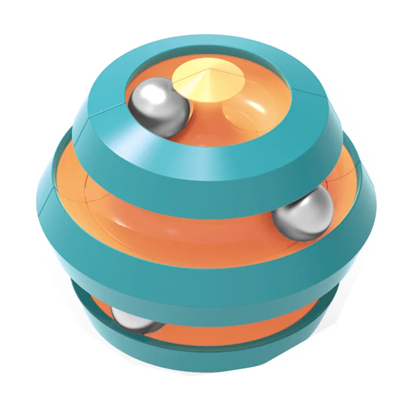 Magic Cube Orbit Ball Fidget Spinning Bead Orbit Ball Cube Toy Stress Release Metal Bead Fidget Finger Spinner Toys