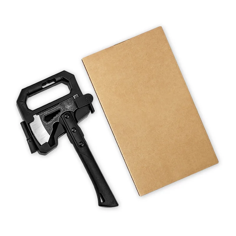 Multifunctional Stainless Steel Axe with Short Handle Tactical Outdoor Car Camping Style Tree Opening and Home Ax Knife