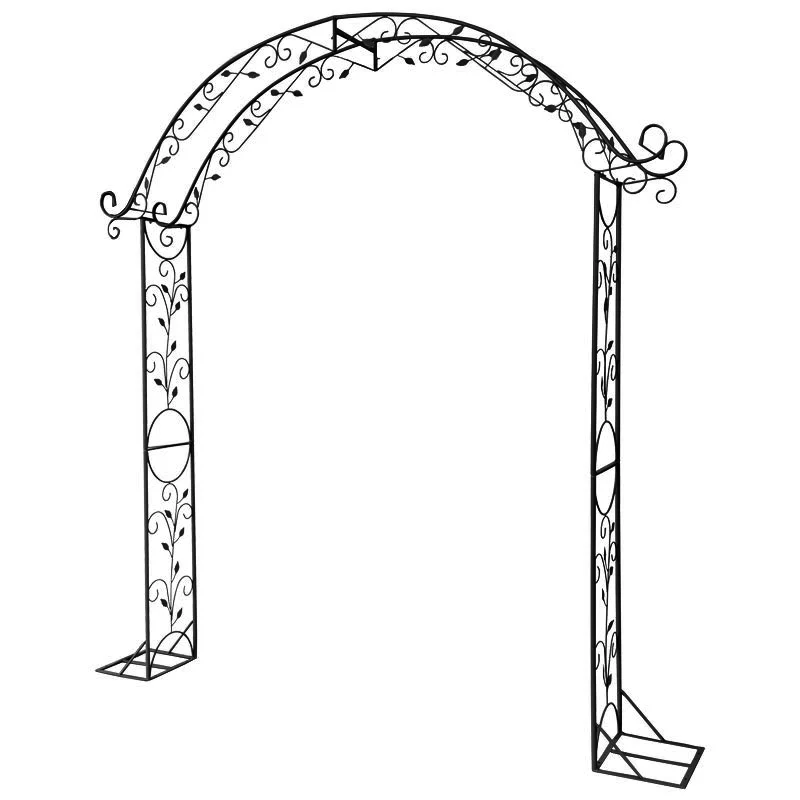 Wholesale wrought iron metal wedding garden arch Plants Rose arbors, pergolas round metal  Flower arches,