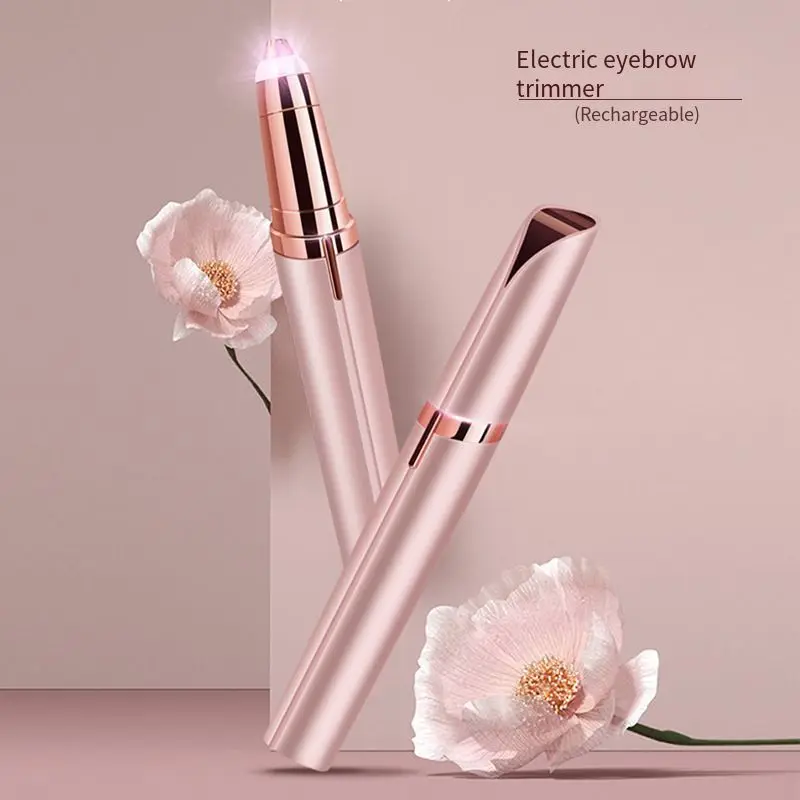 Hair removal pen Mini electric eyebrow trimmer lipstick shape electric eyebrow trimmer razor for women