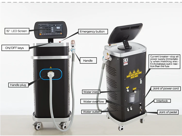 Distributor best choice - 808 laser diode hair removal / lazer depilation machine