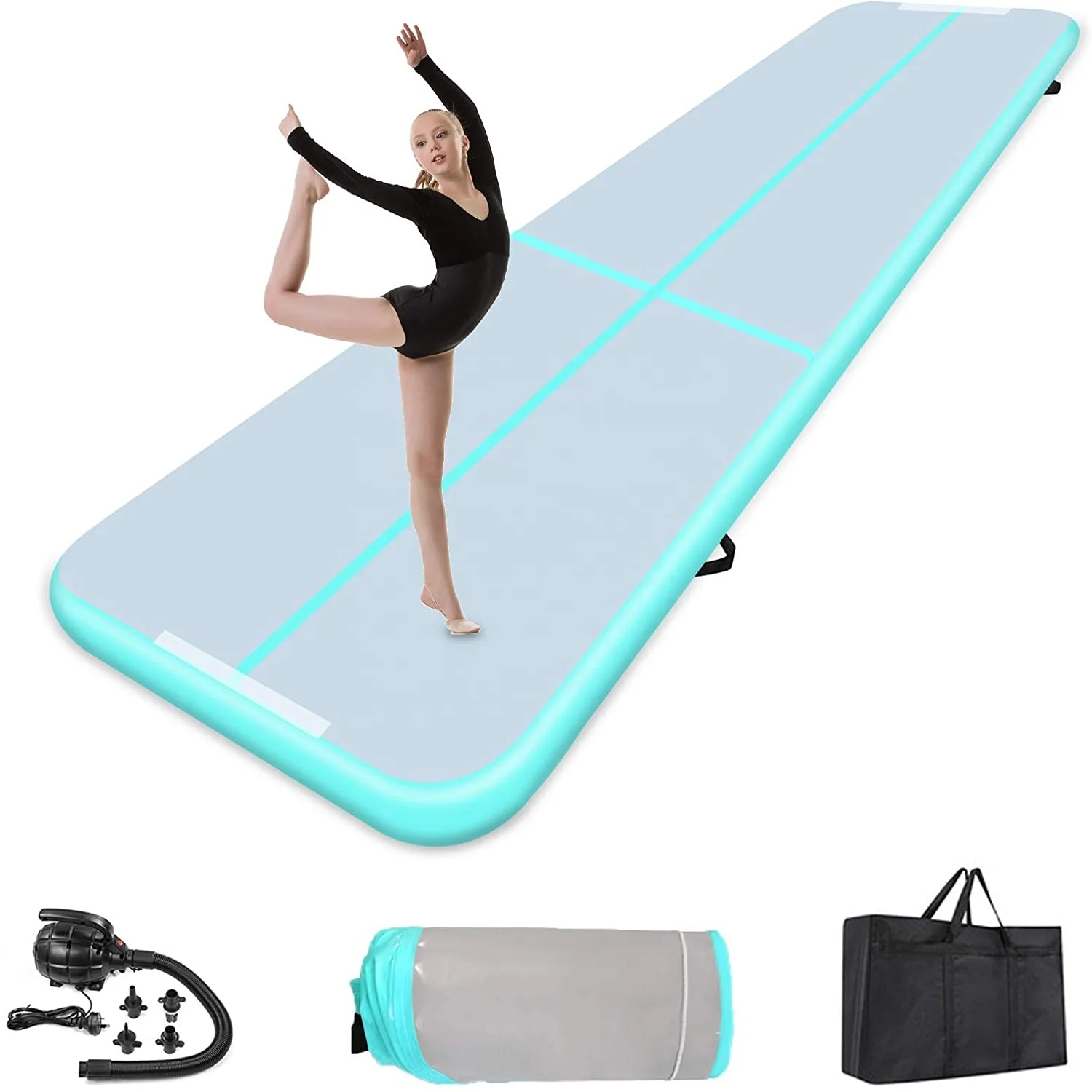 Надувной воздушный трек 3m 5m 6m 8m 10m 12m для продажи в гимнастическом тренировочном наборе фабрика