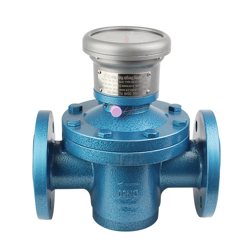 High viscosity vegetable oil flow meter mechanical gear flowmeter