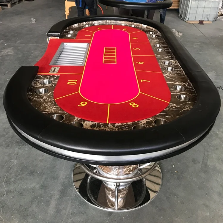
96inch marble finished real wood poker table with pedstal legs,custom felt 