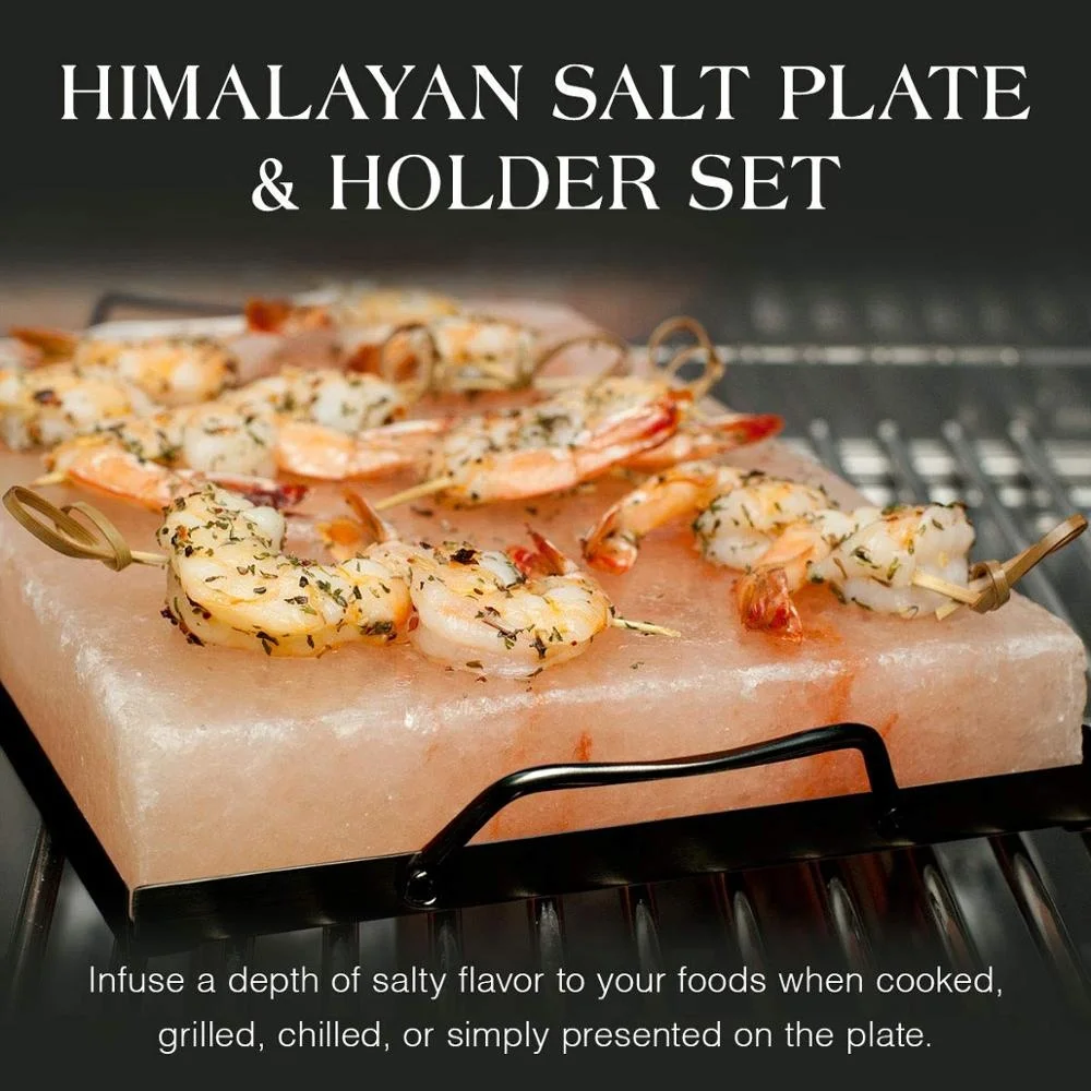 Salt Slab Floding Plate Holder for BBQ Cooking Barbecue Tools