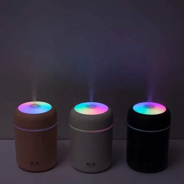 
300ml Hot Sale Ultrasonic Portable Led Colorful H2o Defuser Car Mini Usb Humidifier 