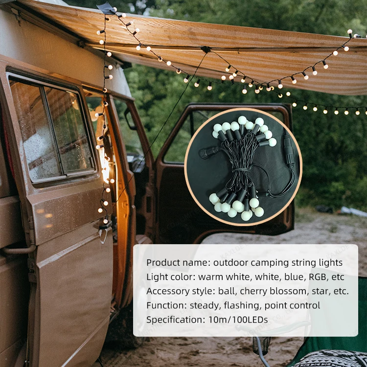 Hot Sale LED String Light Garden Decorative Holiday Christmas Garland LED String Outdoor Lamps Camping Light