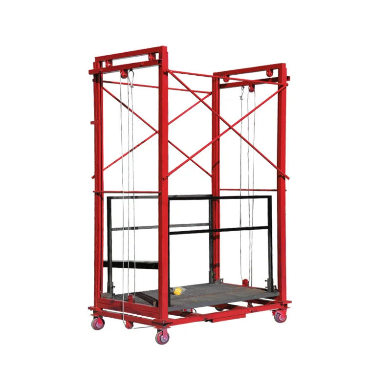 XuYang Customized 6m electric lifting scaffold Remote control climbing platform for site construction and household decoration