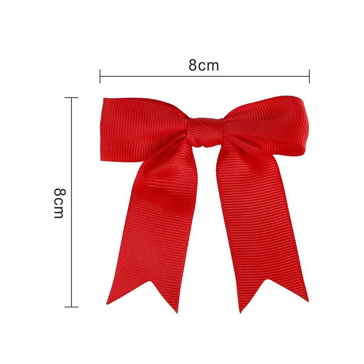 Pre Made Mini Self Adhesive Bows Satin Grosgrain Gift Ribbon Bow for Garment Accessory Package Decoration