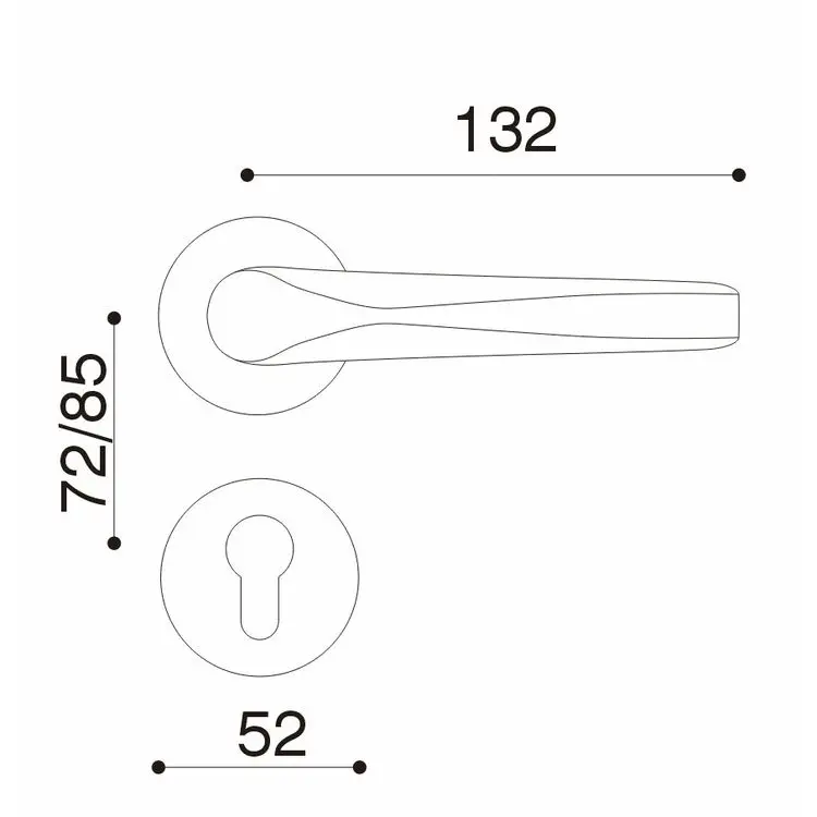 New Design Antique Villa Bedroom Wooden Door Solid Brass Magnetic Silent Door Lock Lever Handle