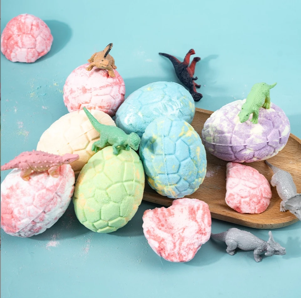 Pure Organic Dinosaur Egg Bath Bomb for Adults Kids Surprise Toys & Aromatherapy Oil Fizzers