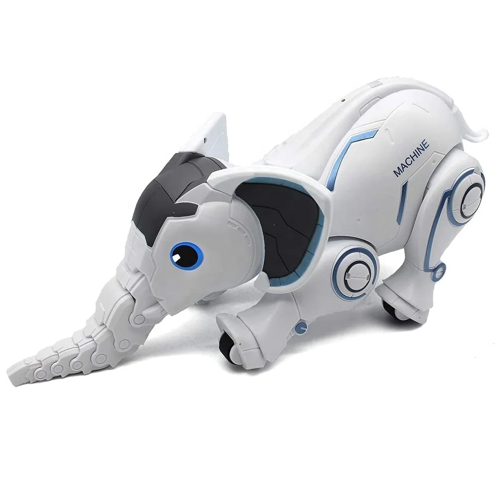 Interactive Voice Remote Control Robot Elephant Intelligent Electronic Programming Dancing RC Elephant Toys For Kids