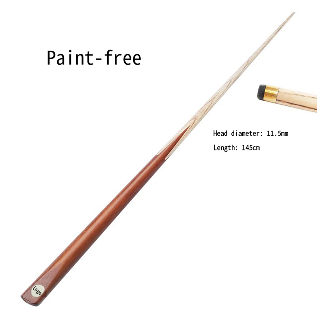 57 Inch Cue Sticks 10mm 1 Piece Billiard Cue Stick Ash Wood Small Head Paint-Free for Black Eight Colorful Billiard Hall