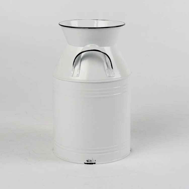 Metal Galvanized Milk Can Milk Pot Flower Jug home decorative nordic style  simple design handle container packing/giftpacking