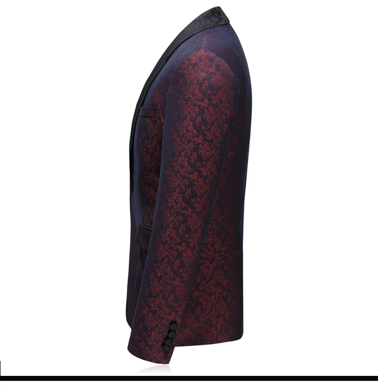 Новый стиль, оптовая продажа, мужские костюмы, свадебные облегающие мужские костюмы с цветочным принтом