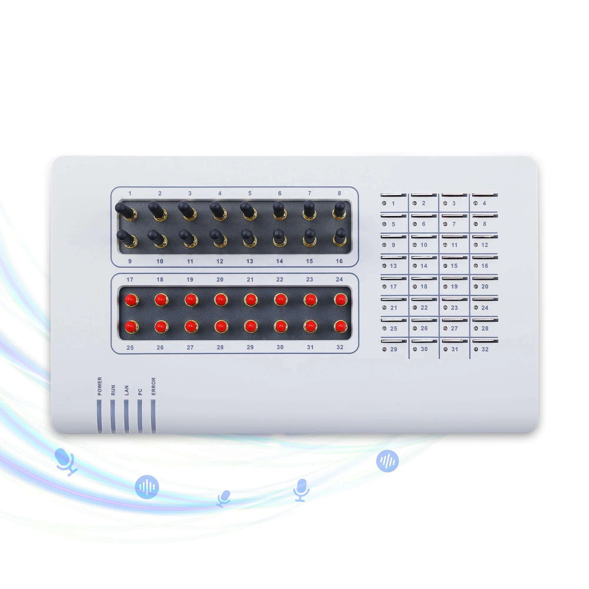 High quality voip products goip32 gsm modem 32ports voice gateway for call center call terminal bulk call