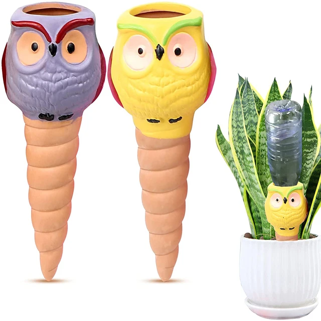 Wholesale Customized Size Terracotta Garden Watering Spikes Custom Shaped Self Water Plants Spikes