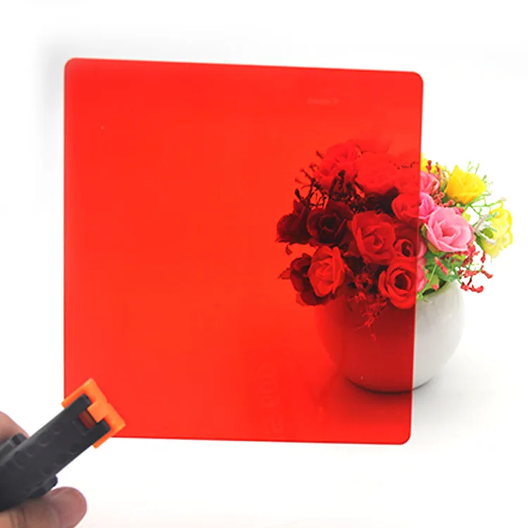 China Supplier Price Red 3mm 5mm Makrolon Polycarbonate Plank sheet for Display stand