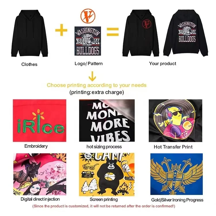 High Quality Cotton Oversize Hoodie StreetWear Thick Custom Plain Men Hoodie