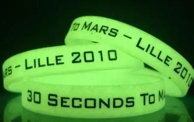 Фракционный пользовательский ваш логотип браслет светится в темноте мягкий силиконовый Пользовательский для деятельности