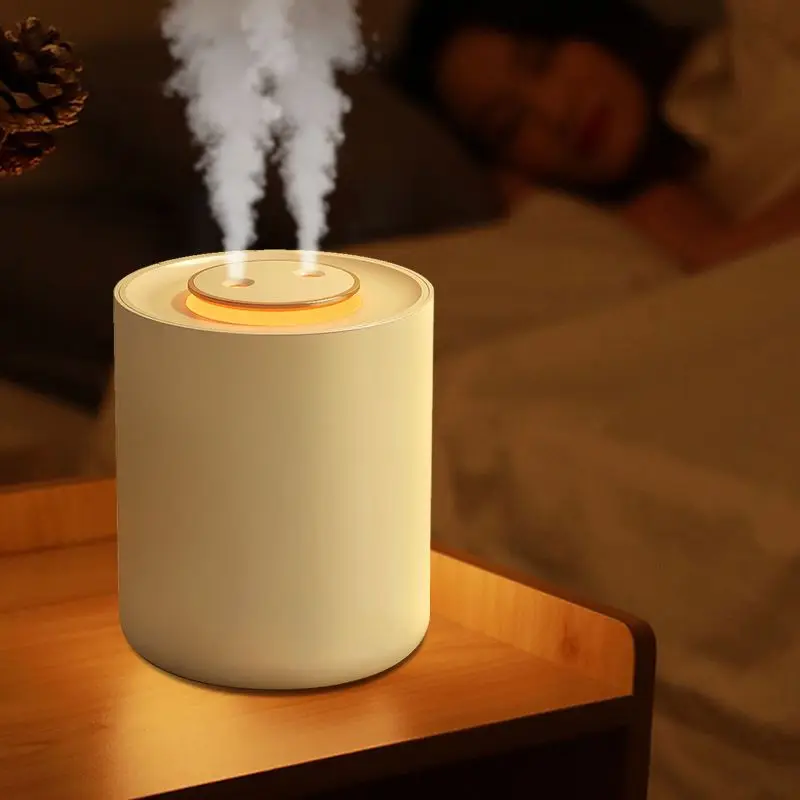 Rechargeable Small Humidifier, Mini Portable Cool Mist Humidifier 3 Modes with LED Light Desktop Humidifier
