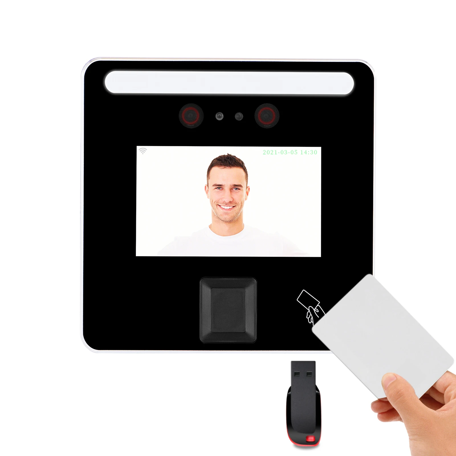 Hysoon VQ4 Access Control WIFI Fingerprint Face Time Attendance Machine with RFID Card Reader SDK Free Software Multi-language
