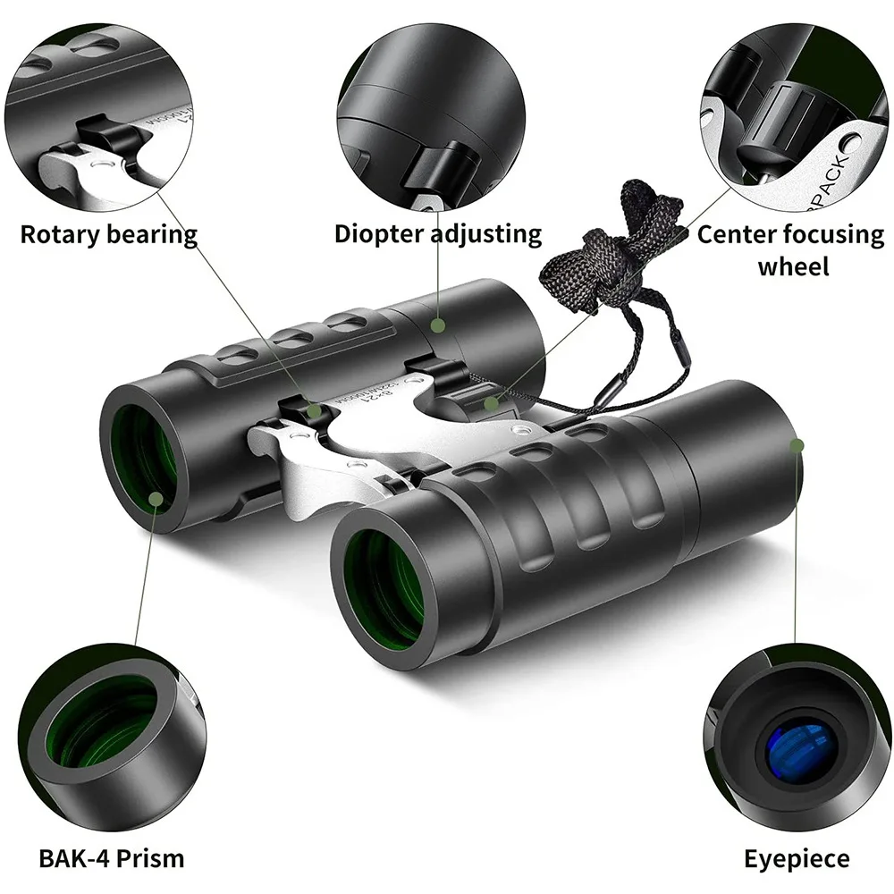 Binoculars Colorful 8X21  Binoculars Scene Viewing Watching Concert Shimmering Night Vision Binoculars