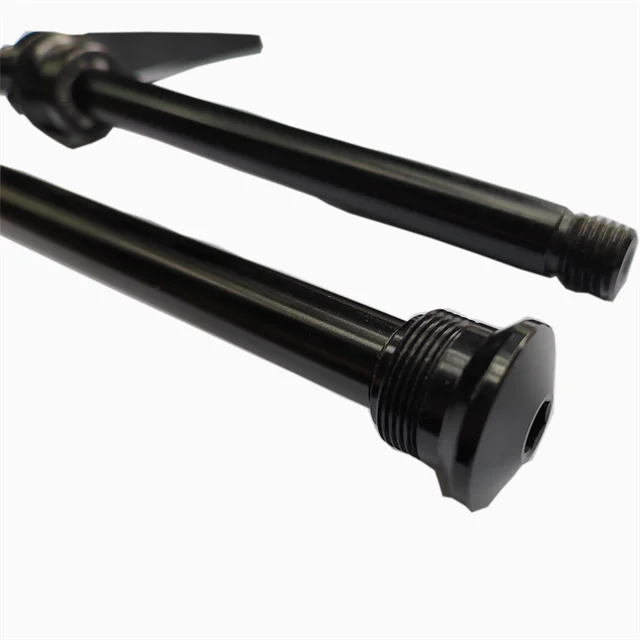 CNC 7075 AL Alloy Bicycle Thru Axle Skewers Cycle Front Rear Wheel Fork Thru Axle 15x100mm For Bike Hub Replacement