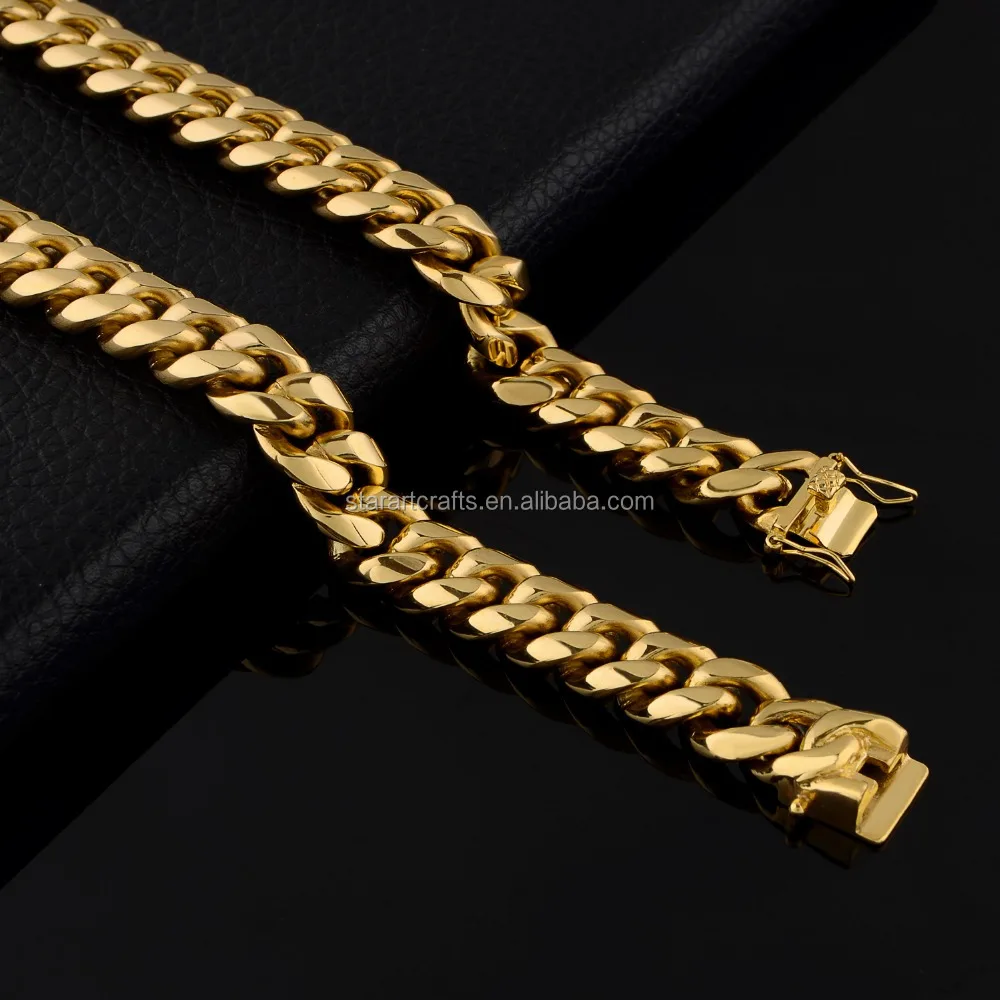 Китай оптовая продажа 8 мм 10 12 14 16 BLING MIAMI POP кубинская цепочка Золотая Ювелирные изделия