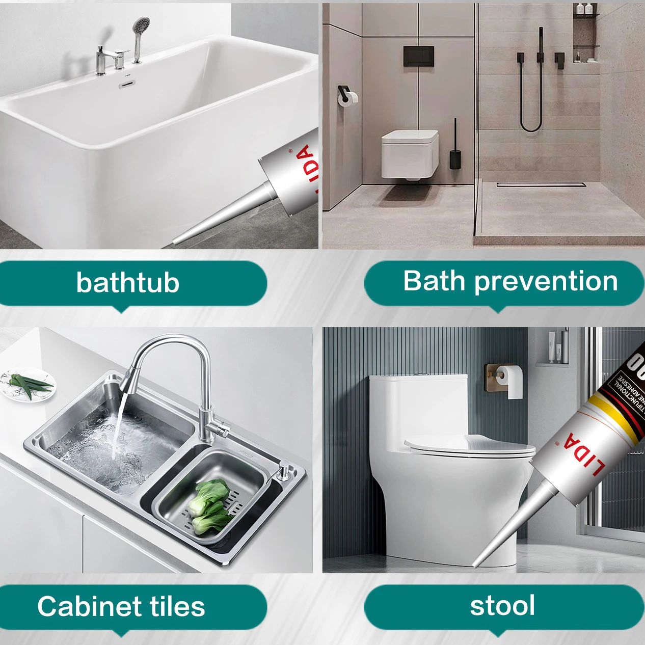 High-grade door and window bright black special rubber structure sealing waterproof quick-drying neutral silicone glue