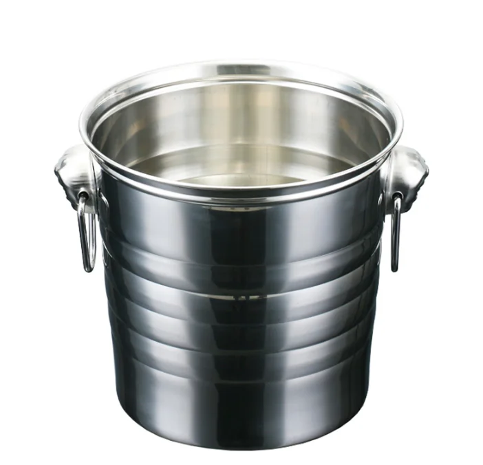 jinweili Red barrel bar KTV beer barrel preservation of ice bucket steller non-magnetic stainless steel ice bucket champagne bu
