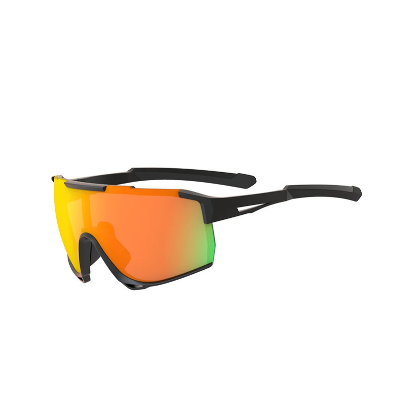 Custom Newest Colorful Polarized Men Travel Driving Large Round Frame Sport Cycling Sun Glasses