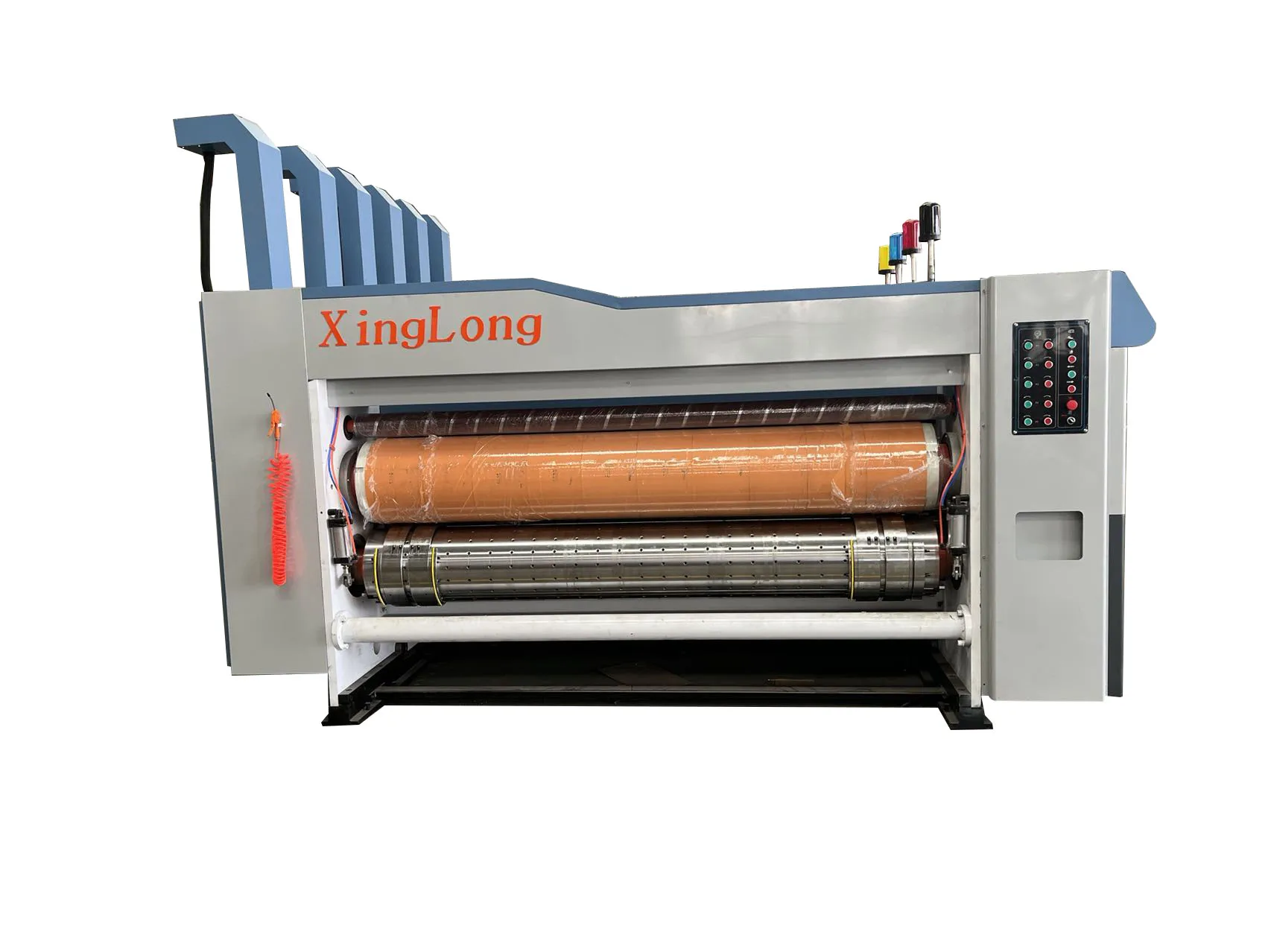Auto feeder flexo printing slotting rotary die cutting machine