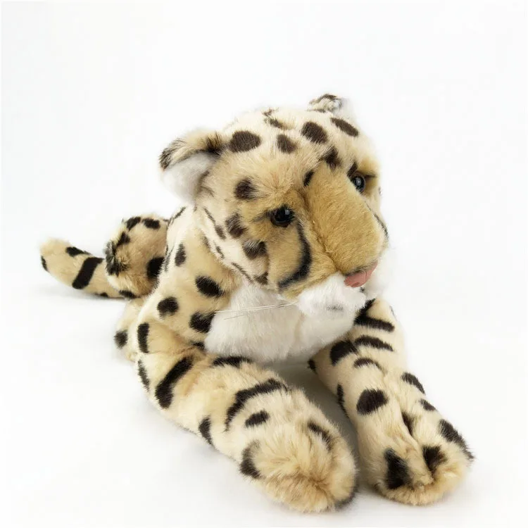 New Arrival Hot and funny realistic leopard simulation panther plush toy