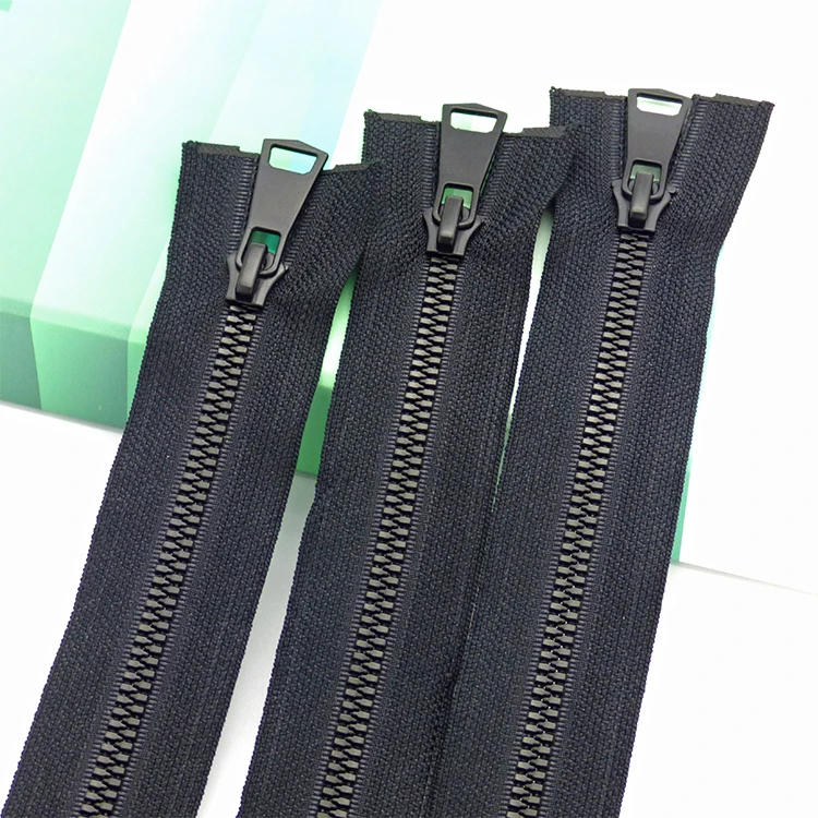 YAB Hot Custom 5# Resin Corn Tooth Double Open Zipper Plastic For Men Jeans And