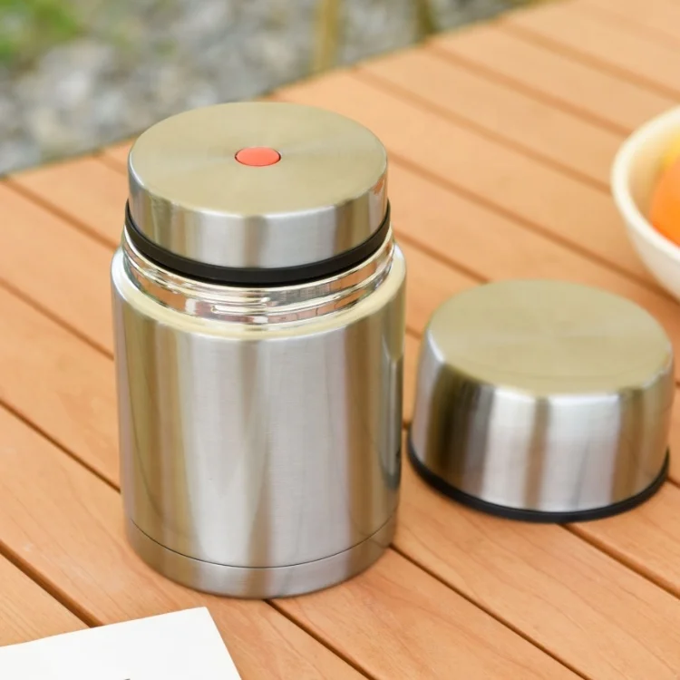 Vacuum Insulated Stainless Steel Lunch Containers, Wide Mouth Soup Flask for Hot Food, Leak Proof Food Jar