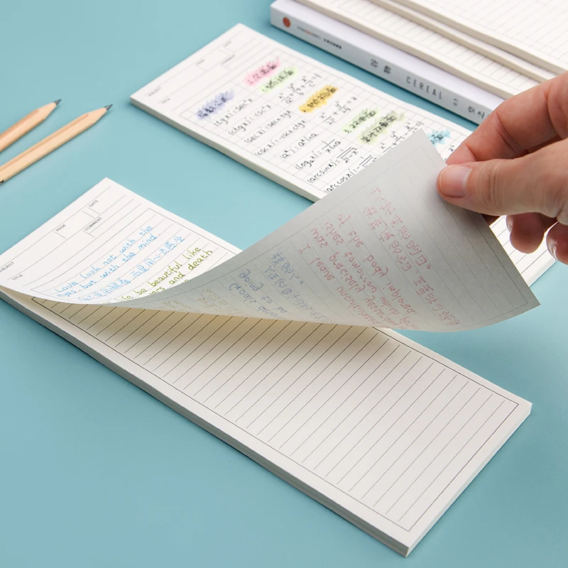 Good Sale Wholesale Paper Custom Size Writing Long notebook with Line