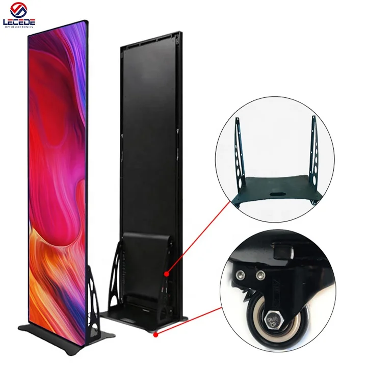 HD Wifi Controlledp1.86 P2 P2.5 P3.076 внутренний цифровой светодиодный плакат для рекламы с полноцветным дисплеем