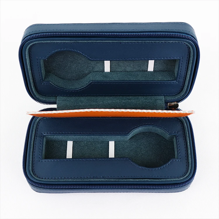 BSCI LVMH ISO certificated Factory custom recycled leather watch organizer storage box travel luxury watch case