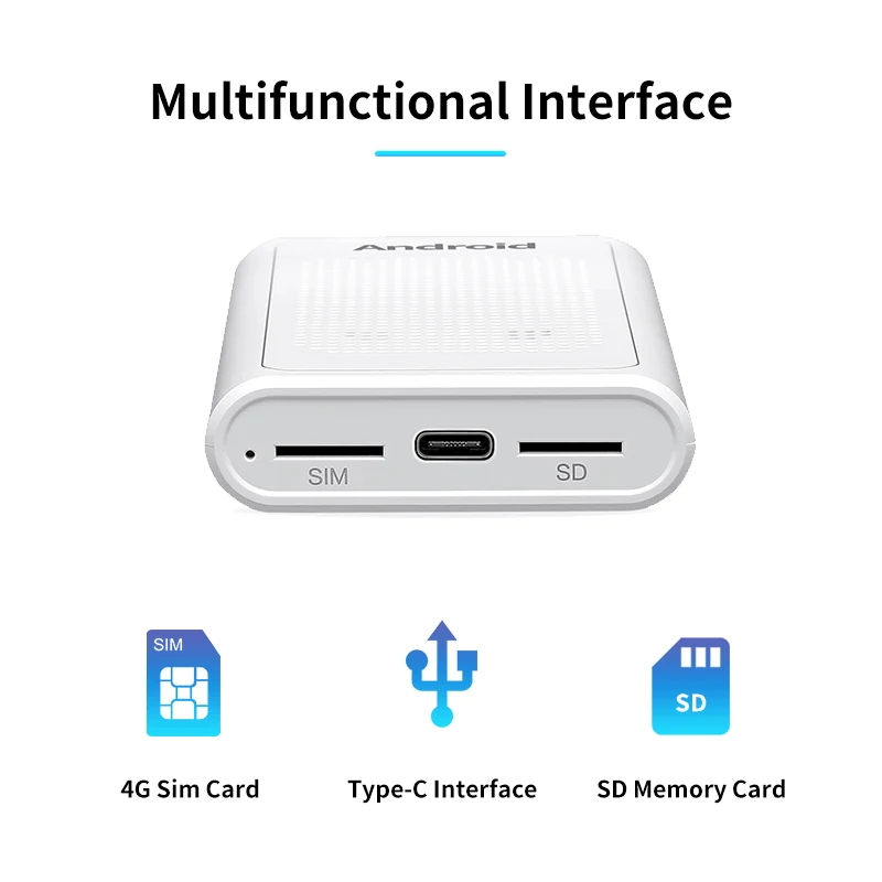 Original Car Wired Carplay to Android Eight Core Car GPS 4+64G USB Car Module AI BOX
