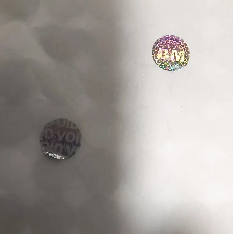 Customized Logo Made Label Holographic Sticker Rainbow Effect Custom Hologram Sticker Label