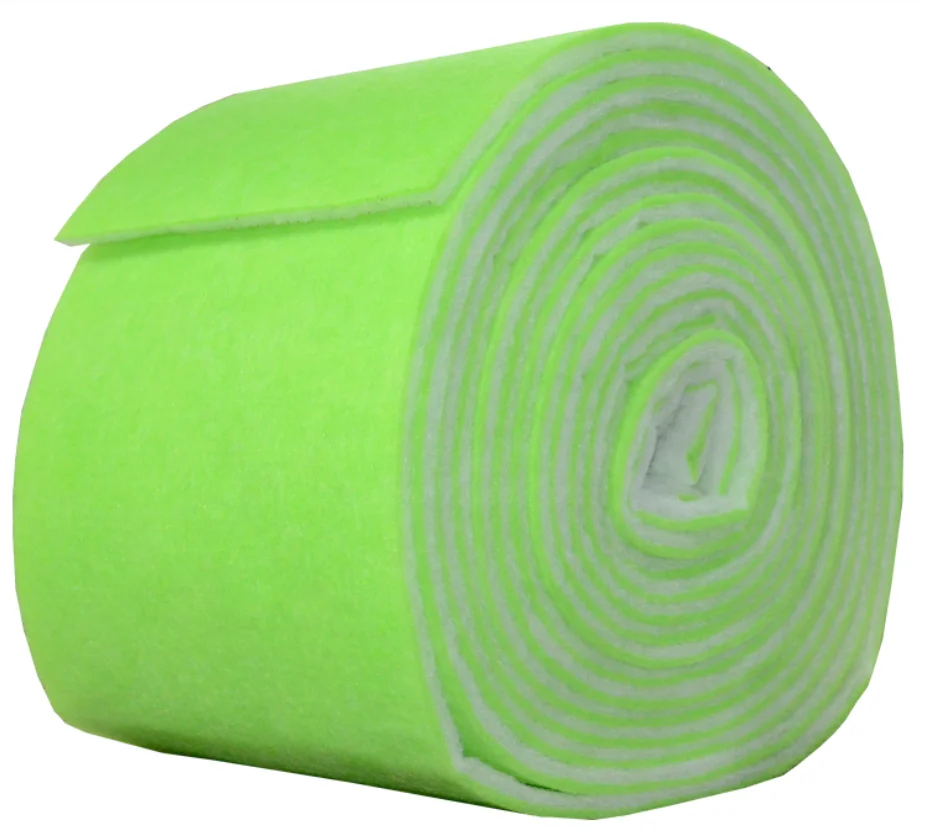 Фильтры для пруда и аквариума 72 дюйма (6 футов) длиной х 1 дюйм толщиной, фильтры 12 дюймов, рулон (зеленый/белый)