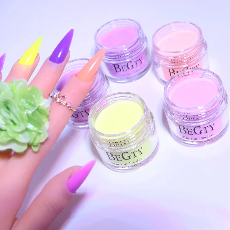 Nail art designs nail acrylic powder and glitter dipping powder 3 in 1 with liquid for dipping