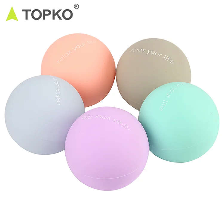 TOPKO ФИЗИОТЕРАПЕВТИЧЕСКИЙ Твердый Прочный силиконовый Массажный мяч lecrosse