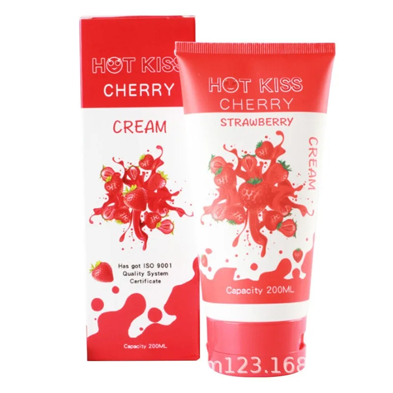 HOT KISS Lubricant Cream Strawberry Cream Sex Lube Body Massage Oil Lubricant for Anal Sex Grease Oral Vaginal Love Gel Women